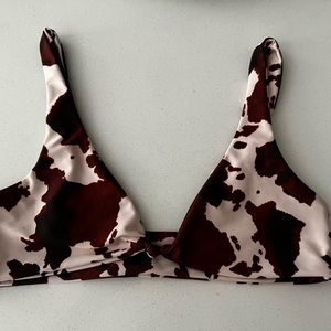Skatie Penny Large (L) Swim Top - Dallas Print